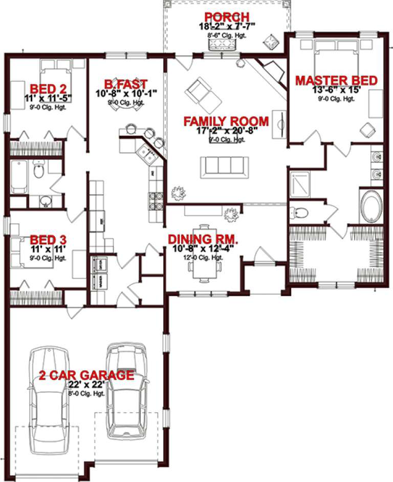 House Plan House Plan #15731 Drawing 1