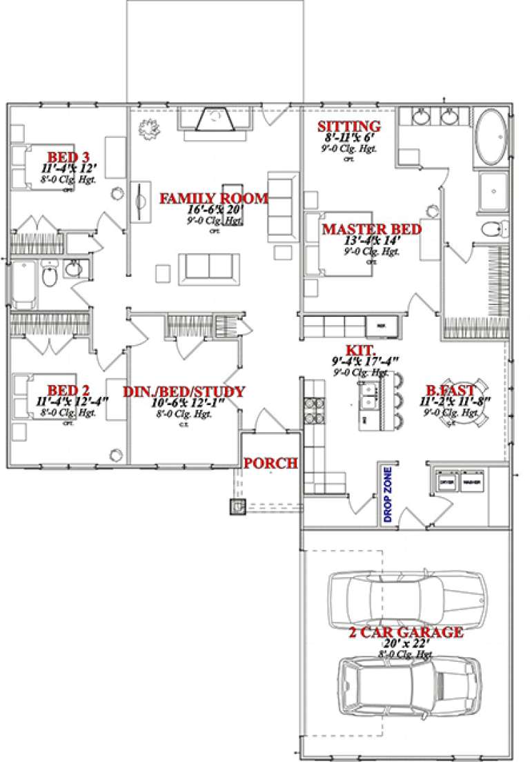 House Plan House Plan #15738 Drawing 1