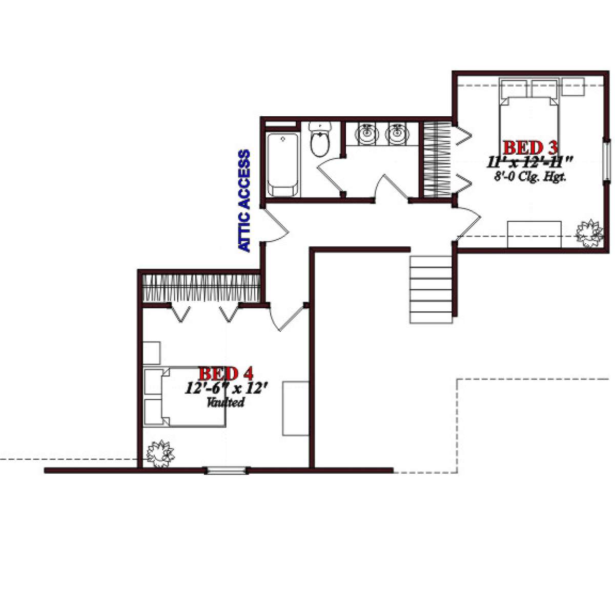 Floorplan 2 for House Plan #1070-00210