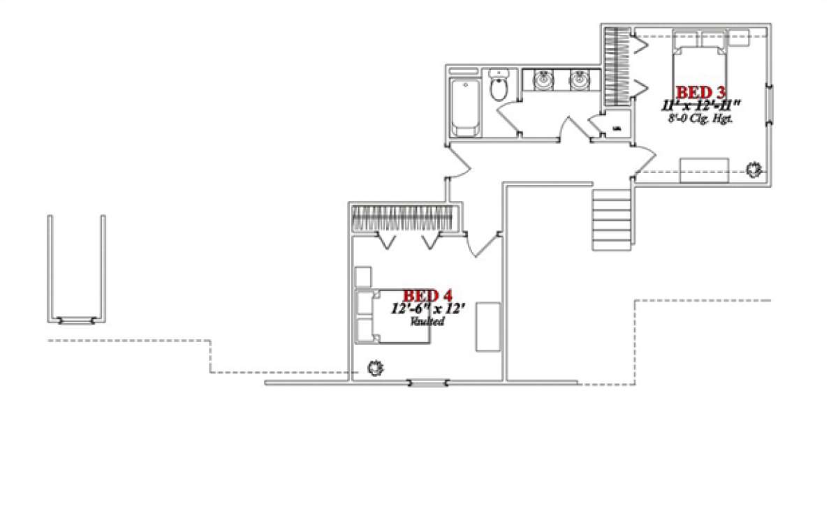 Floorplan 2 for House Plan #1070-00211