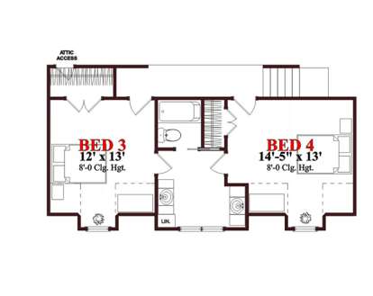 Floorplan 2 for House Plan #1070-00214