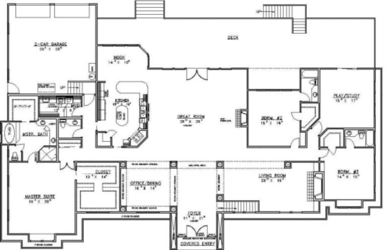 House Plan House Plan #1575 Drawing 1