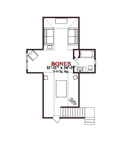 Floorplan 2 for House Plan #1070-00216