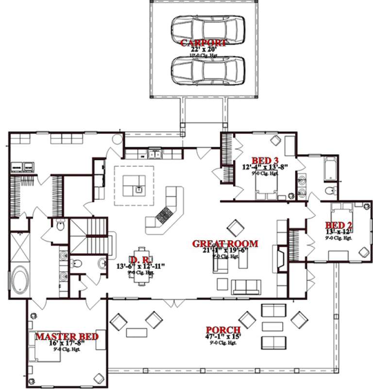 House Plan House Plan #15753 Drawing 1
