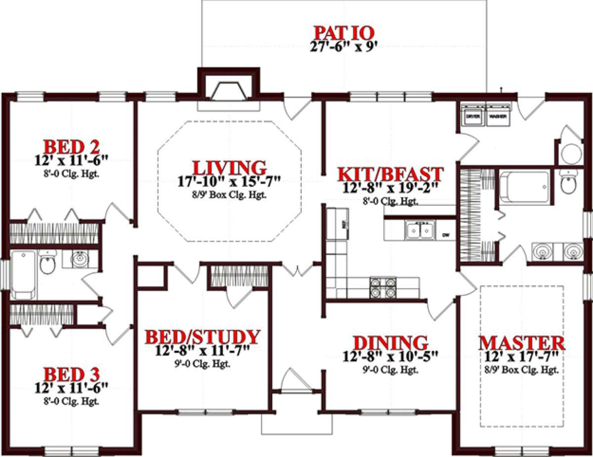 Floorplan 1 for House Plan #1070-00220
