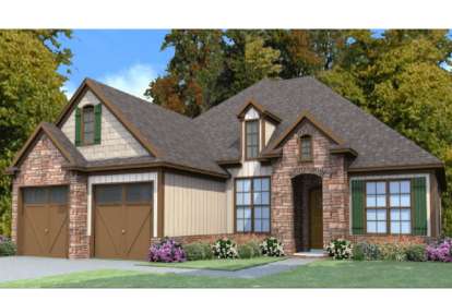 European House Plan #1070-00225 Elevation Photo