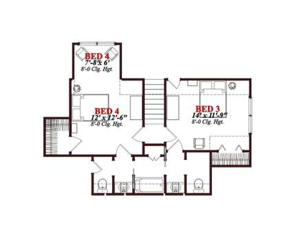 Floorplan 2 for House Plan #1070-00226