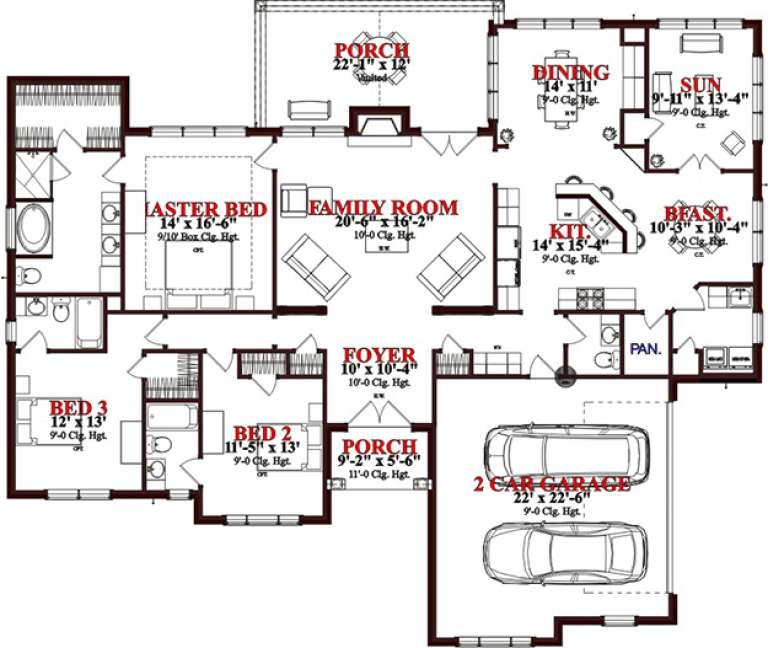 House Plan House Plan #15763 Drawing 1