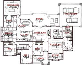 Floorplan 1 for House Plan #1070-00230