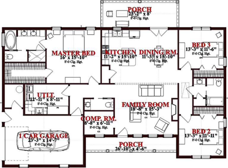 House Plan House Plan #15767 Drawing 1