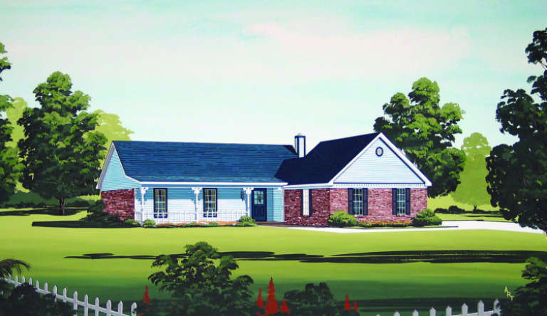 Traditional House Plan #048-00039 Elevation Photo
