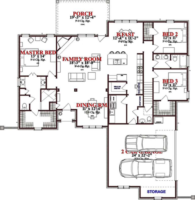 House Plan House Plan #15772 Drawing 1