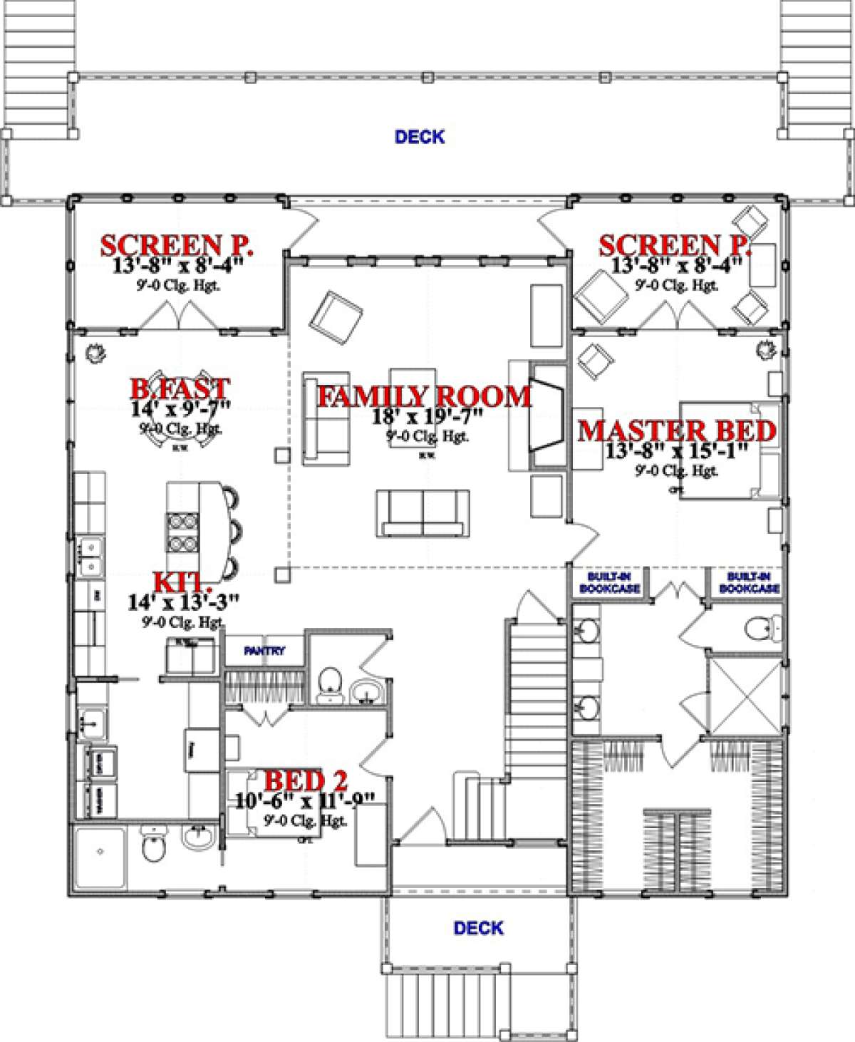 Floorplan 1 for House Plan #1070-00239