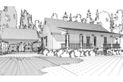 Ranch House Plan #1070-00245 Elevation Photo