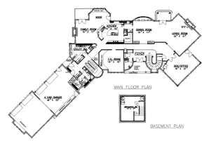 Basement/First Floor for House Plan #039-00275