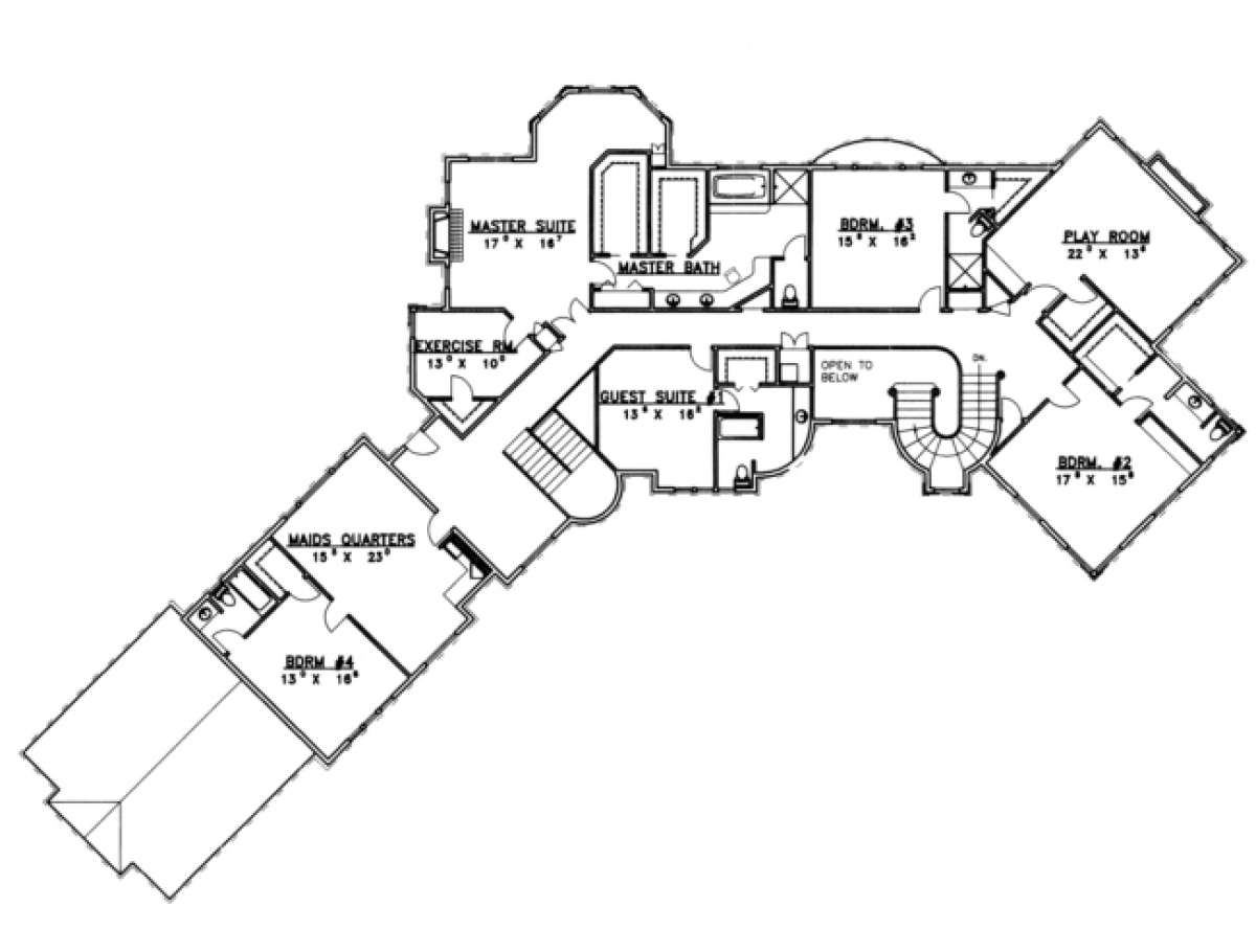 Second Floor for House Plan #039-00275