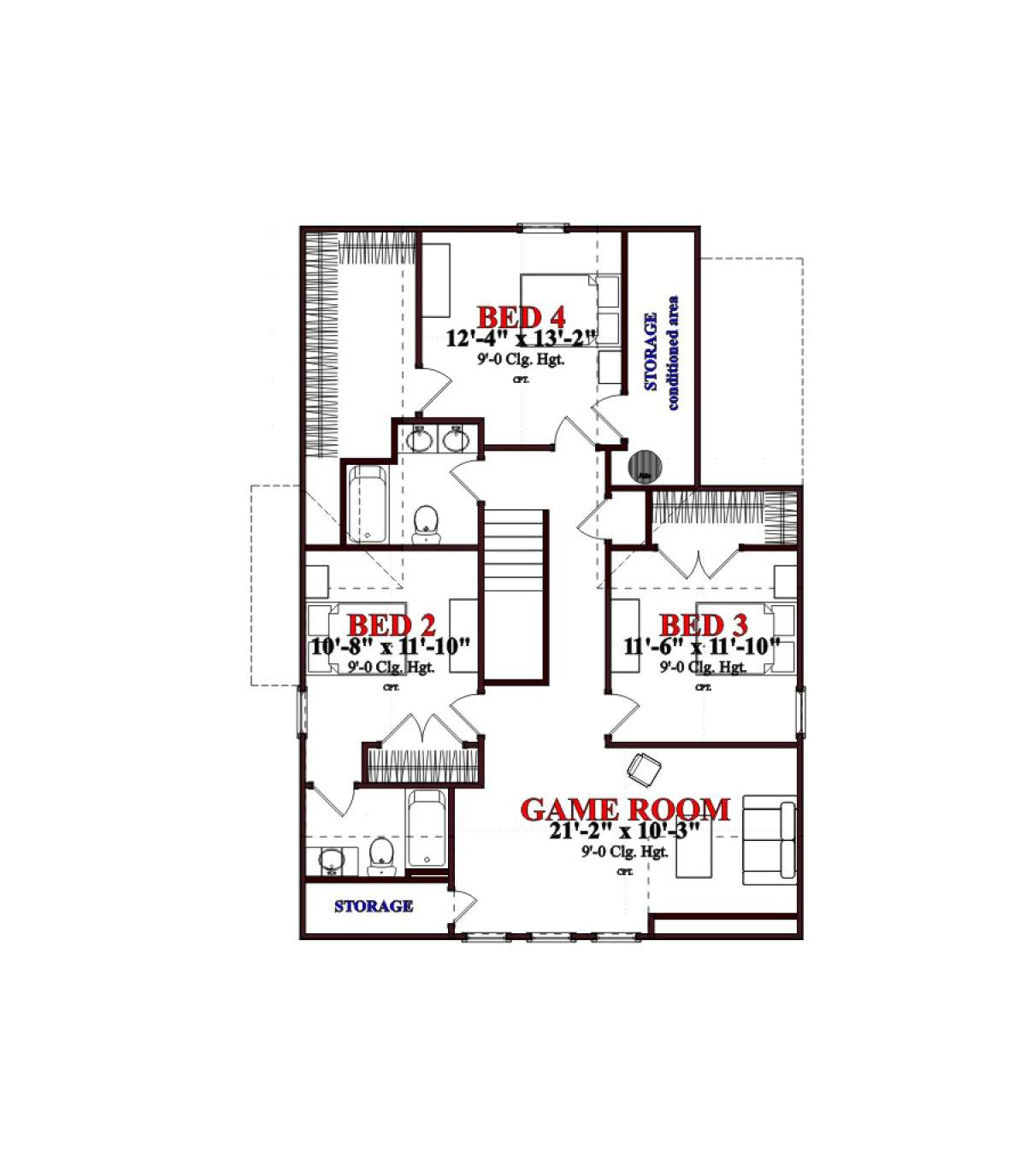 Floorplan 2 for House Plan #1070-00246