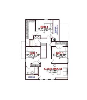Floorplan 2 for House Plan #1070-00246