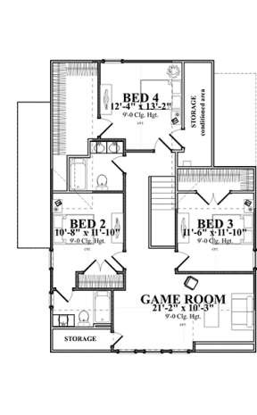 Floorplan 2 for House Plan #1070-00248