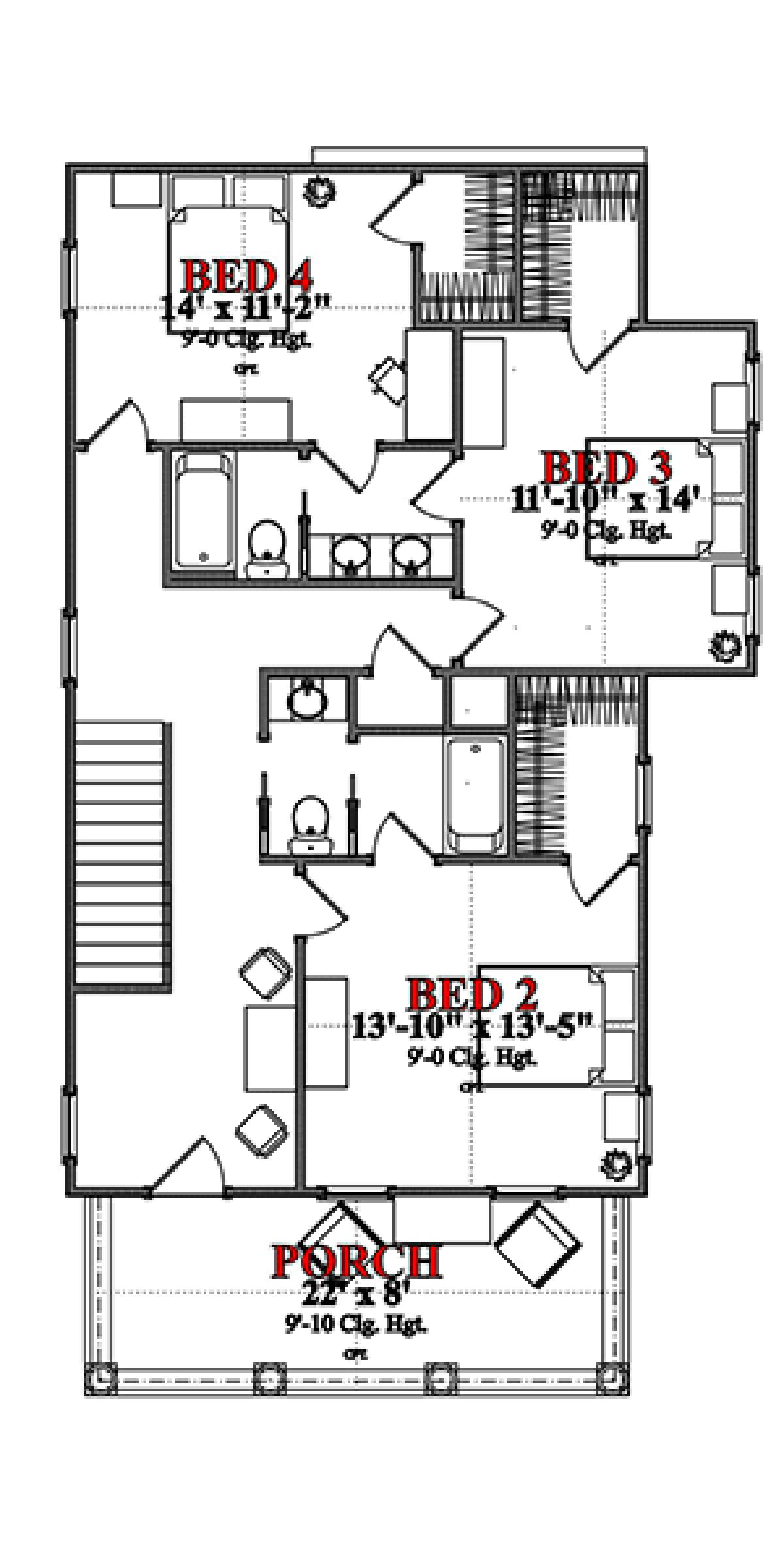 Floorplan 2 for House Plan #1070-00250