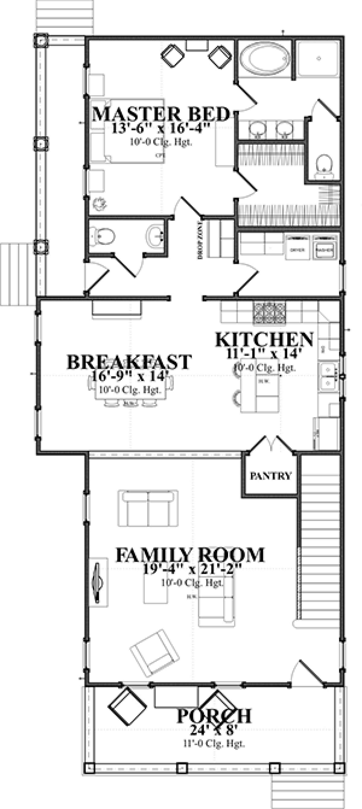 Floorplan 1 for House Plan #1070-00251