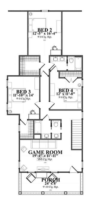 Floorplan 2 for House Plan #1070-00251