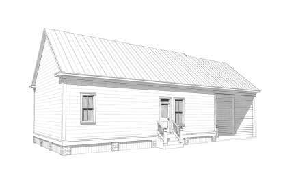 Historical House Plan #1070-00252 Elevation Photo