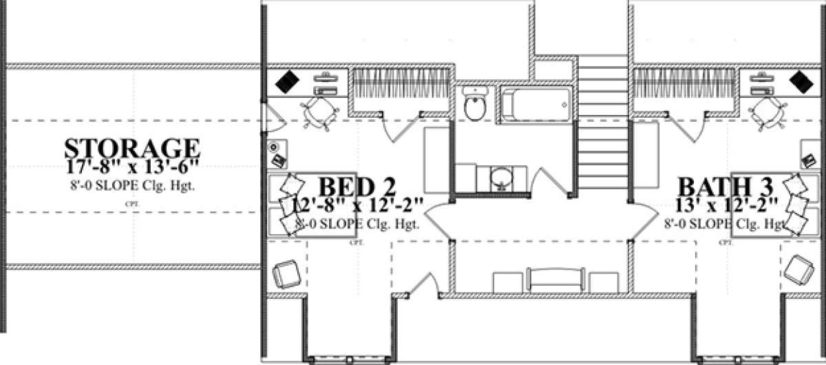 Second Floor for House Plan #1070-00252