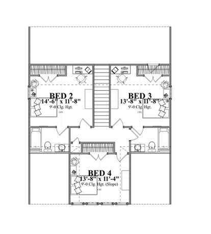 Floorplan 2 for House Plan #1070-00255