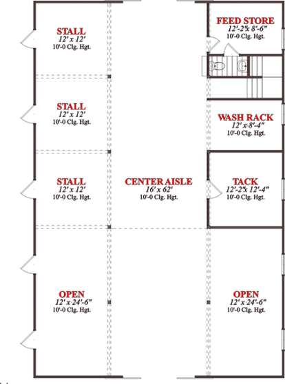 Floorplan 1 for House Plan #1070-00256