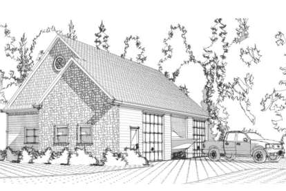  House Plan #1070-00257 Elevation Photo