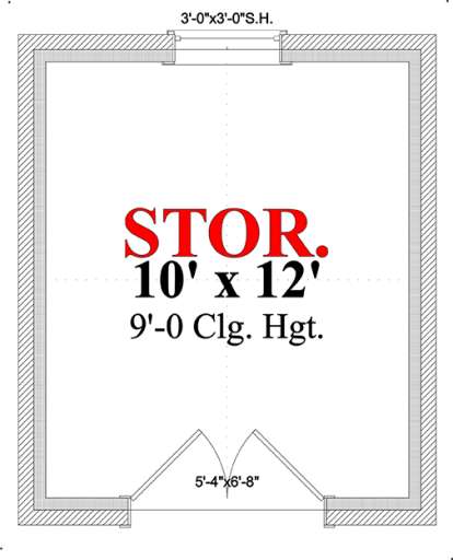 Floorplan 1 for House Plan #1070-00264