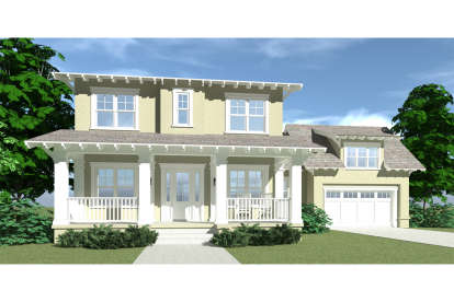 Bungalow House Plan #028-00008 Elevation Photo