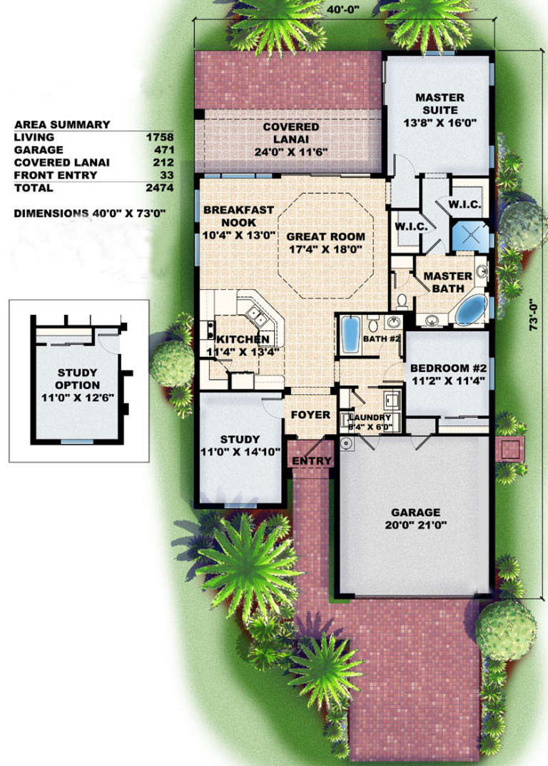 House Plan House Plan #15807 Drawing 1