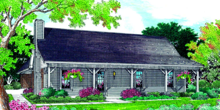 Country House Plan #048-00041 Elevation Photo