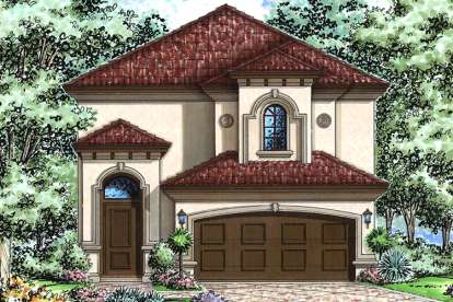 Mediterranean House Plan #1018-00007 Elevation Photo