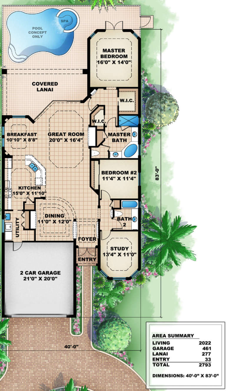 House Plan House Plan #15812 Drawing 1