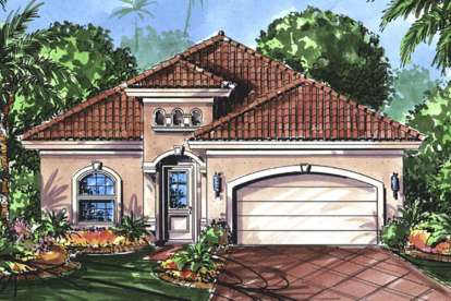 Mediterranean House Plan #1018-00011 Elevation Photo