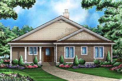 Cottage House Plan #1018-00015 Elevation Photo