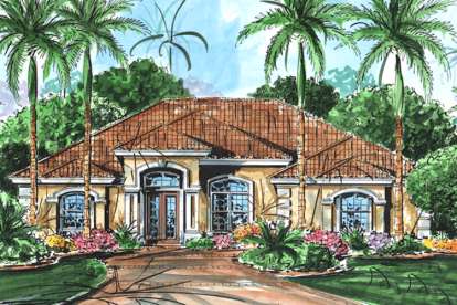 Mediterranean House Plan #1018-00018 Elevation Photo