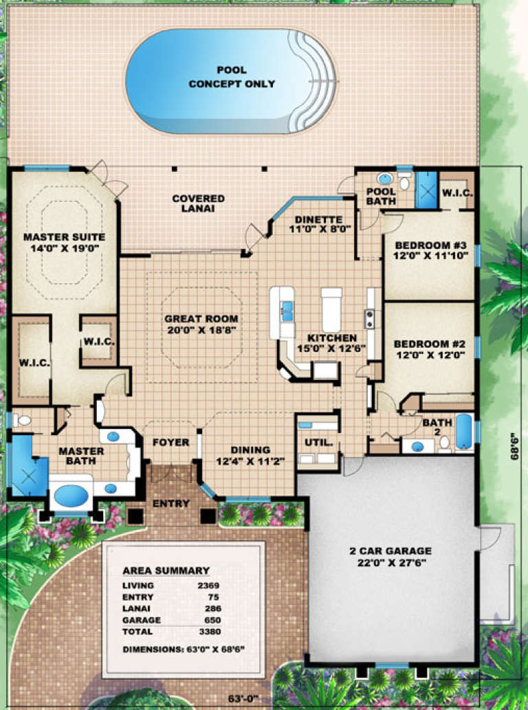 House Plan House Plan #15821 Drawing 1