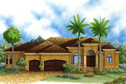 Mediterranean House Plan #1018-00023 Elevation Photo