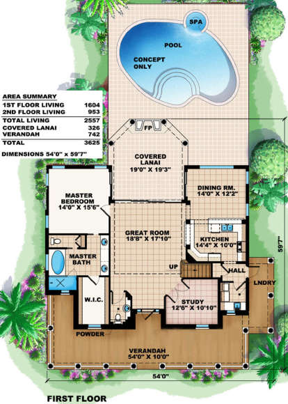 Main Floor for House Plan #1018-00027