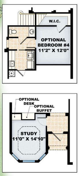 Optional Rooms for House Plan #1018-00028