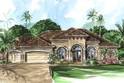 Mediterranean House Plan #1018-00029 Elevation Photo