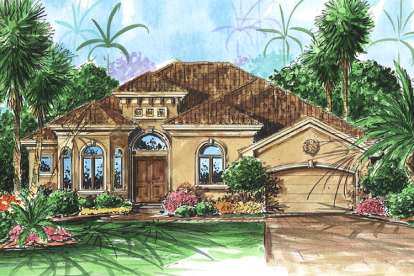 Mediterranean House Plan #1018-00031 Elevation Photo