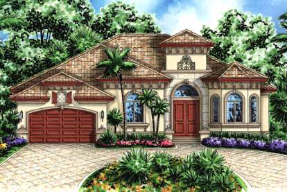 Mediterranean House Plan #1018-00035 Elevation Photo