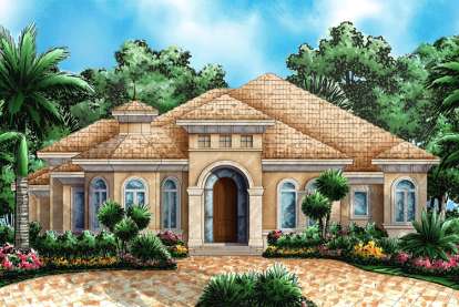 Mediterranean House Plan #1018-00036 Elevation Photo