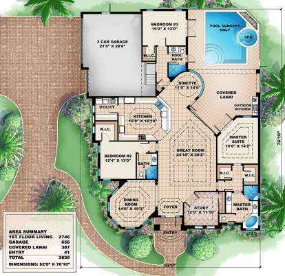 Main Floor for House Plan #1018-00036