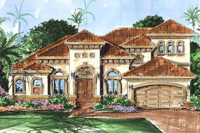 3 Bed, 3 Bath, 2851 Square Foot House Plan - #1018-00039